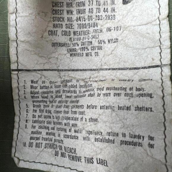 Vintage Vietnam War Era US Military M-65 Field Jacket Alpha Industries OG-107 - Picture 5 of 8